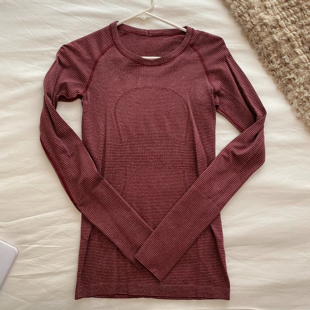 Lululemon maroon long sleeve